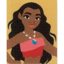 Kit di tela per bambini - Vervaco - Vaiana l'avventuriera