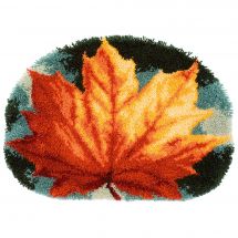 Kit tappeto a punto smirne - Vervaco - Foglio di autunno