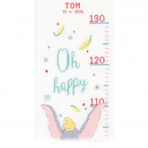 Kit di metri crescita da ricamo - Vervaco - Dumbo oh happy day