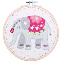 Kit di ricamo a tamburo per bambini - Vervaco - Elefante