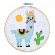 Kit di ricamo a tamburo per bambini - Vervaco - Lama