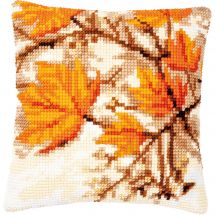 Kit cuscino fori grossi - Vervaco - Foglie d'autunno