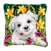 kit cuscini punto smirne - Vervaco - Westie e narcisi
