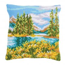 Kit cuscino fori grossi - Vervaco - Paesaggio con lago
