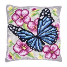 Kit cuscino fori grossi - Vervaco - Farfalla tra i fiori