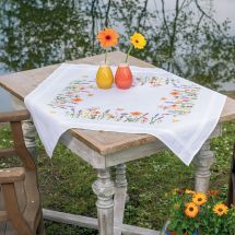 Kit tovaglia da ricamo - Vervaco - Lavanda e fiori di campo