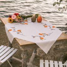 Kit tovaglia da ricamo - Vervaco - pettirosso