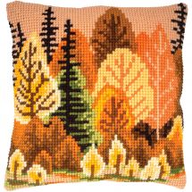 Kit cuscino fori grossi - Vervaco - Foreste d'autunno