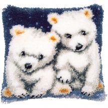 kit cuscini punto smirne - Vervaco - Piccoli orsi polari