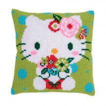 Kit cuscino fori grossi - Vervaco - Fiori di Hello Kitty
