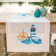 Kit runner da ricamare - Vervaco - Marina