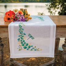 Kit runner da ricamare - Vervaco - Eucalipto