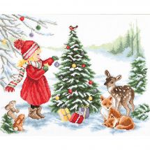 kit ricamo a punto croce - Vervaco - Decorare per Natale - Etamine