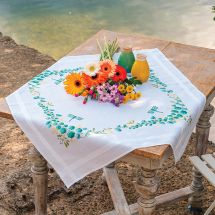 Kit tovaglia da ricamo - Vervaco - Eucalipto