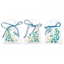 Kit sacchetto profumato da ricamo - Vervaco - 3 bustine - Eucalipto