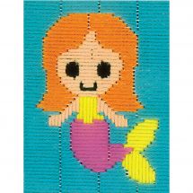 Kit di tela per bambini - Vervaco - Sirena