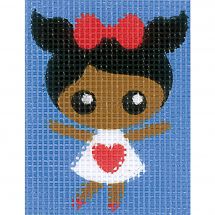 Kit di tela per bambini - Vervaco - Ragazza