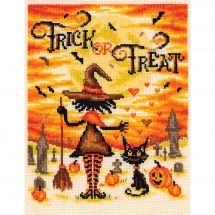 kit ricamo a punto croce - Vervaco - trick or treat