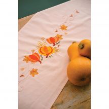 Kit runner da ricamare - Vervaco - Zucche autunnali