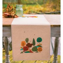 Kit runner da ricamare - Vervaco - Foresta in autunno
