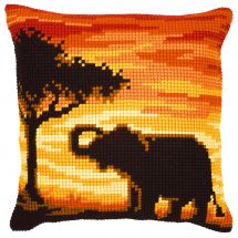 Kit cuscino fori grossi - Vervaco - L elefante