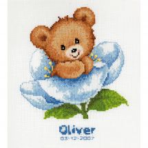 Kit Punto Croce - Vervaco - Nascita fiore