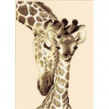 Kit Punto Croce - Vervaco - Famiglia di giraffe