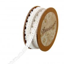 Pizzo su una bobina - Bowtique - Bobine da pizzo in cotone bianco - 10 mm