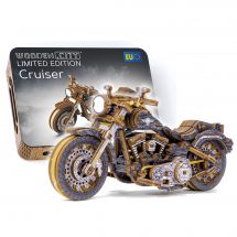 Puzzle meccanico 3D in legno - Wooden City - Motorbike Cruiser