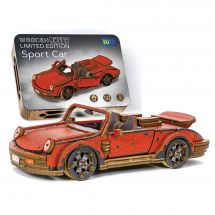 Puzzle meccanico 3D in legno - Wooden City - auto sportiva