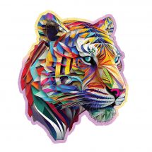 puzzle in legno - Wooden City - Tigre colorata - 150 pezzi