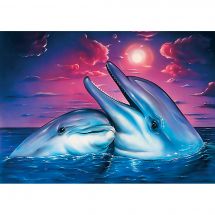 Kit ricamo diamante - Wizardi - Delfini