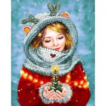 Kit ricamo diamante - Wizardi - Bellezza d'inverno