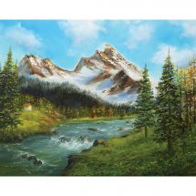 Kit ricamo diamante - Wizardi - Fiume di montagna