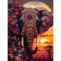 Kit ricamo diamante - Wizardi - Elefante