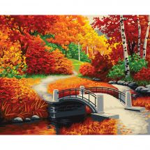 Kit di pittura per numero - Wizardi - Autunno dorato