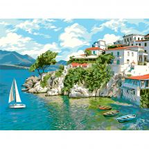 Kit di pittura per numero - Wizardi - Skiathos
