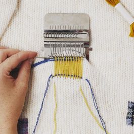 Telaietto Da Tessitura A Mano DMC - 14 Uncinetti, Per Ram-mendo Creativo, 5,5x4,5 Cm, Con Istruzioni QR - Foto 12