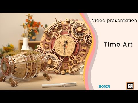 Cutywood Puzzle 3D per adulti-orologio drago con orologio funzionale, puzzle in legno 3D (33 x 37,3 cm), puzzle 3D animali da scrivania/decorazione da parete per la casa/regali per amici/notte di