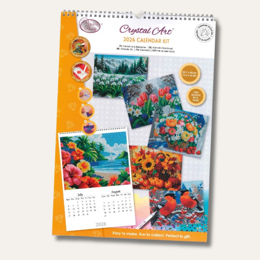 Calendario Diamond Painting 2026 in omaggio